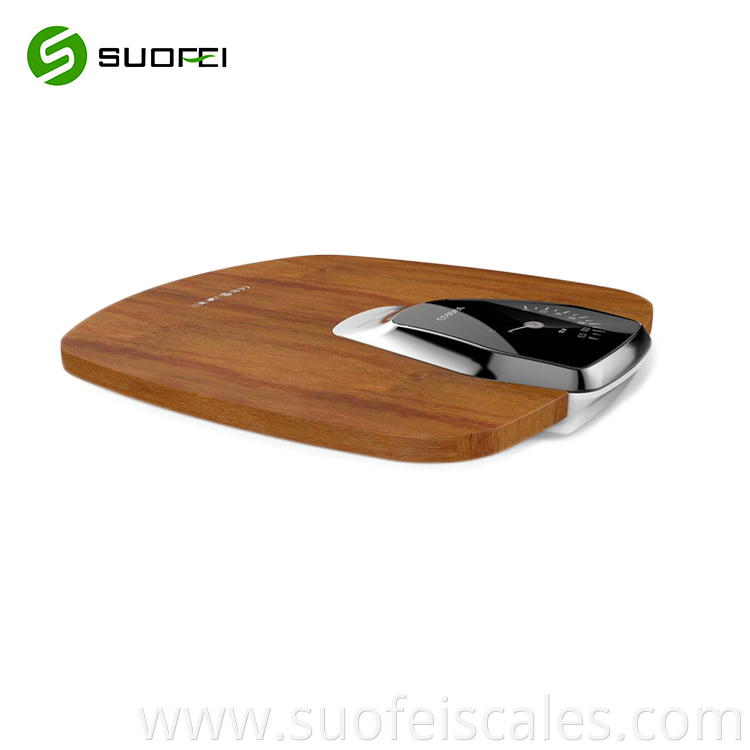 sf 122 High quality bamboo bathroom household digital body weight scale 180kg